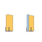 SEVROLL 05298 szögletvas Mini 17x11mm 3m matt fekete