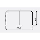 SEVROLL 05315 Gemini felső vezetés 3m matt fekete
