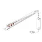 StrongLumio profil LED Slash8 műanyag tejes 4000mm