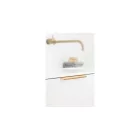 Fogantyú Furnipart EDGE Straight   80-160mm, alumínium, csiszolt sárgaréz
