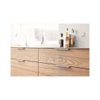 Fogantyú Furnipart EDGE Straight   80-160mm, alumínium, szálcsiszolt