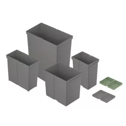 HETTICH 9279392 nádoba 17L pro Pull system, antracit, 225x304x295mm