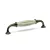 TULIP fogantyú Country 128-sötét bronz/porcelán repedezett