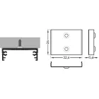 StrongLumio rugós rögzítő, Wide profilhoz, inox