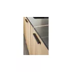Fogantyú Furnipart STATION  160mm, alumínium, csiszolt fekete matt