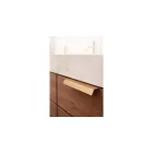 Fogantyú Furnipart BENCH   80-160mm, alumínium, csiszolt sárgaréz