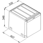 FRANKE Sorter 134.0039.330 Cube 40 kézi kihúzású