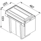 FRANKE Sorter 134.0039.554 Cube 30