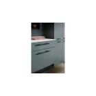 Fogantyú Furnipart TAU  160mm, alumínium, csiszolt fekete matt