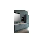 Fogantyú Furnipart TAU  160mm, alumínium, csiszolt fekete matt