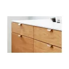 Fogantyú  Furnipart ACCENT   32mm, alumínium, csiszolt sárgaréz