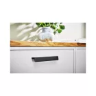 Fogantyú Furnipart ENVELOPE  160mm, alumínium, csiszolt fekete