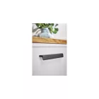 Fogantyú Furnipart ENVELOPE  160mm, alumínium, csiszolt fekete