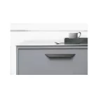 Fogantyú Furnipart STREAMLINE   96mm, alumínium, fekete