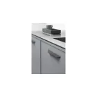 Fogantyú Furnipart STREAMLINE  256mm, alumínium, fekete
