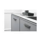 Fogantyú Furnipart STREAMLINE  256mm, alumínium, fekete