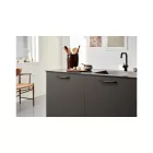Fogantyú Furnipart SPACE  128mm, alumínium, fekete