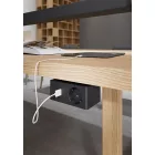VersaQ  1x 230V, USB A+C 5V, Qi vezeték nélküli töltő, fehér, Schuko