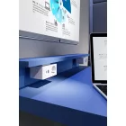 VersaQ HUB 1x 230V, 1x RJ45, USB A+C 5V, 1x HDMI, Qi töltő, fekete, Schuko