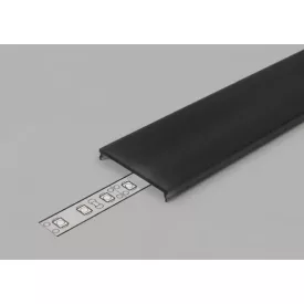   TM-takaró léc LED profilokhoz 14 rápattintható fekete 4000mm