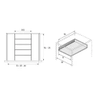 HETTICH 9288441 OrgaTray 630 elosztó 271/470 ezüst