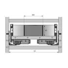 HETTICH 9288441 OrgaTray 630 elosztó 271/470 ezüst