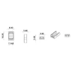 StrongLumio gyorscsatlakozó kettő egyszínű fehér 8mm LED szalagokhoz – 2 PIN