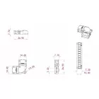 StrongLumio gyorscsatlakozó LED szalaghoz 10mm - "L" alak, 2 PIN