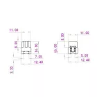 StrongLumio gyorscsatlakozó egyszínű fehér LED szalaghoz 10mm - kábel 2 PIN