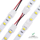 StrongLumio gyorscsatlakozó egyszínű fehér LED szalaghoz 10mm - kábel 2 PIN