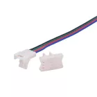 StrongLumio gyorscsatlakozó, 10mm színes RGB LED szalag - 4 eres kábel
