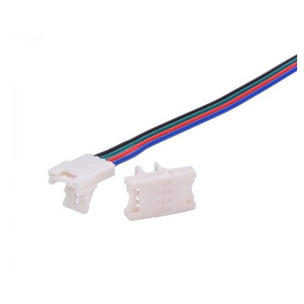 StrongLumio gyorscsatlakozó, 10mm színes RGB LED szalag - 4 eres kábel