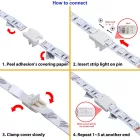 StrongLumio gyorscsatlakozó, kettő fehér 10mm CCT LED szalagokhoz – 3 PIN