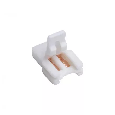 StrongLumio gyorscsatlakozó, egyszínű fehér 8mm LED szalagokhoz - 2 eres kábel