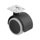 StrongCastors kerék puha futófelülettel, átmérő 50, szürke, kerék talppal