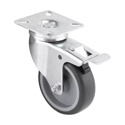 StrongCastors kerék light duty 75/70 és a fékkel