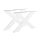 STRONG asztallábazat X, 420x580, fehér