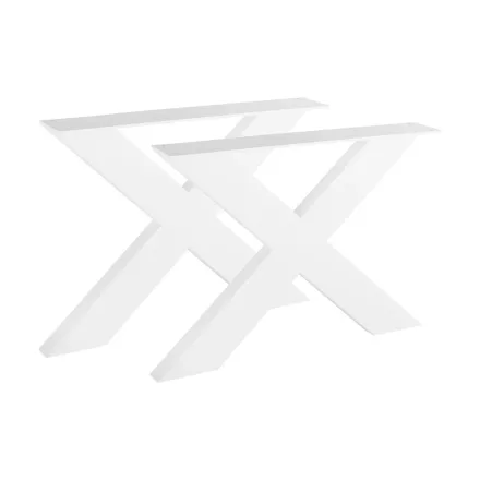 STRONG asztallábazat X, 420x580, fehér