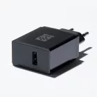 VersaPick, 1x USB A/C, ovális, fekete matt