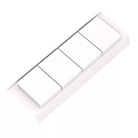 GOLLINUCCI Fürdőszobai fiók rendező doboz, 450mm mély fiókba, fehér