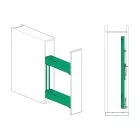 KES 002140 K-Line dupla kosár 150mm 90° 3D antracit