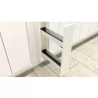 KES 002140 K-Line dupla kosár 150mm 90° 3D fehér