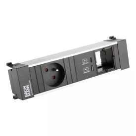   BACHMANN 916.527 dugaszolóegység 1x 230V + USB A/C 22W + 1x szabad mod