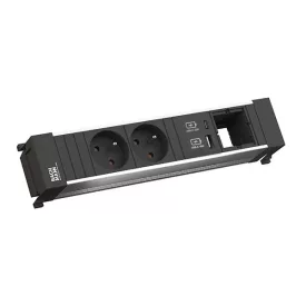   BACHMANN 916.528 dugaszolóegység 2x 230V + USB A/C 22W + 1x ingyenes m