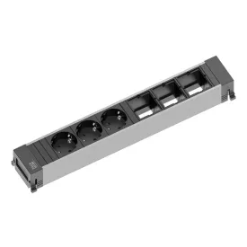   BACHMANN 916.007 Power Frame 3x Schuko, 3x felhasználói modul