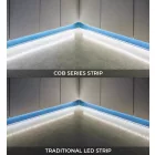 StrongLumio LED szalag, 24V, 22W/m, CCT COB (608 LED/m) - 10mm - fehér