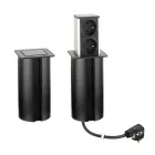 STRONG PowerUp konnektor, 2x230V, Fekete, FR