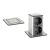 STRONG PowerUp konnektor, 2x230V, Nemesacél, Schuko