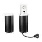 STRONG PowerUp konnektor, 1x230V, USB A/C töltó, Fehér, FR