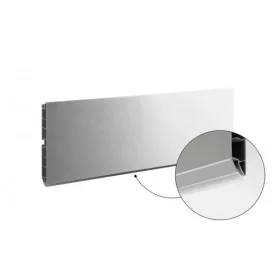   SCILM szokli lábazati takaró előlap 120 mm (4m), csiszolt alumínium